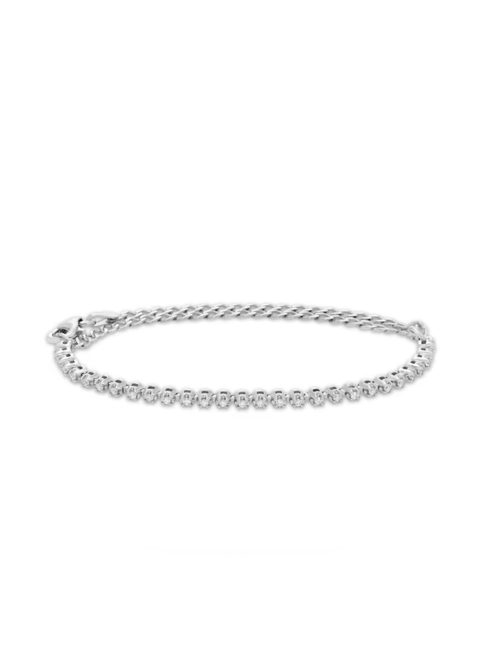 Kay Jewelers Diamond Adjustable Line Bracelet 1/4 ct tw Sterling Silver 6.25"-8"